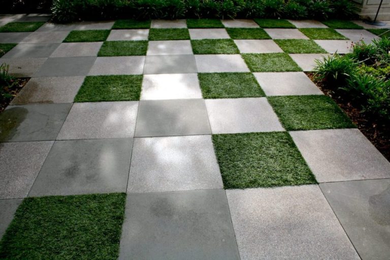 Artificial Turf as Permeable Gaps Between Pavers